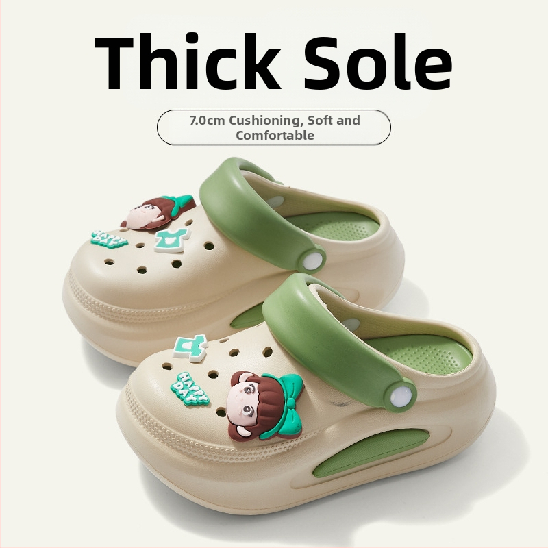 Moteriški bateliai su skylutėmis — viršus EVA, apvalus pirštas, laisvas stilius