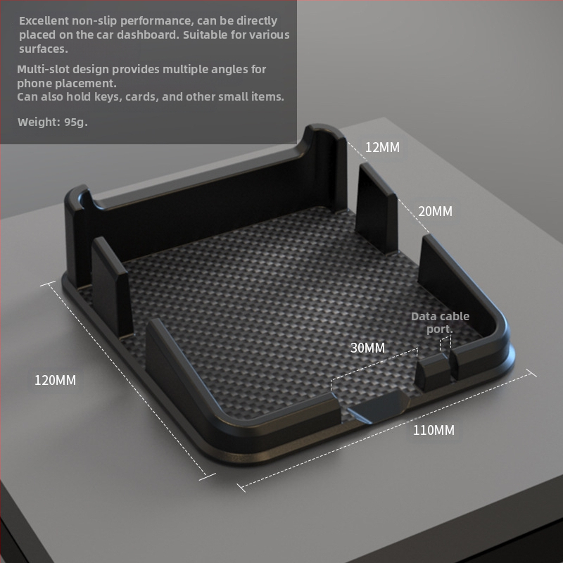 Силиконова антихлъзгаща подложка за ключове и телефон за автомобил – марка 3R, персонализирано лого, силиконов материал, възможност за частна марка