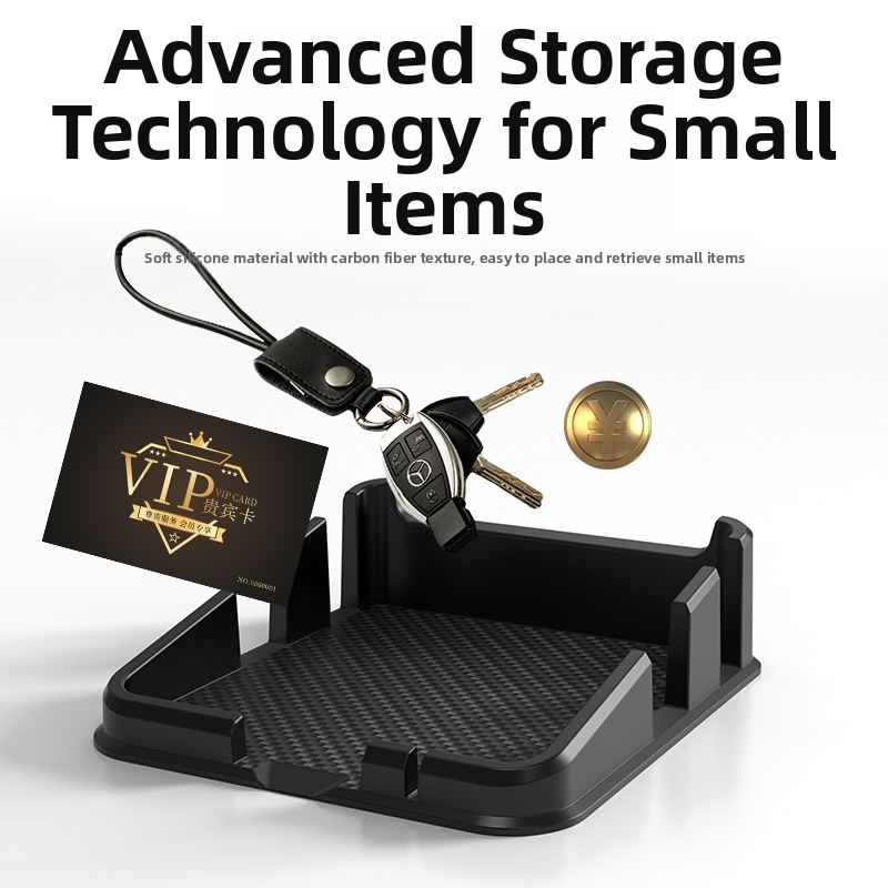 Силиконова антихлъзгаща подложка за ключове и телефон за автомобил – марка 3R, персонализирано лого, силиконов материал, възможност за частна марка