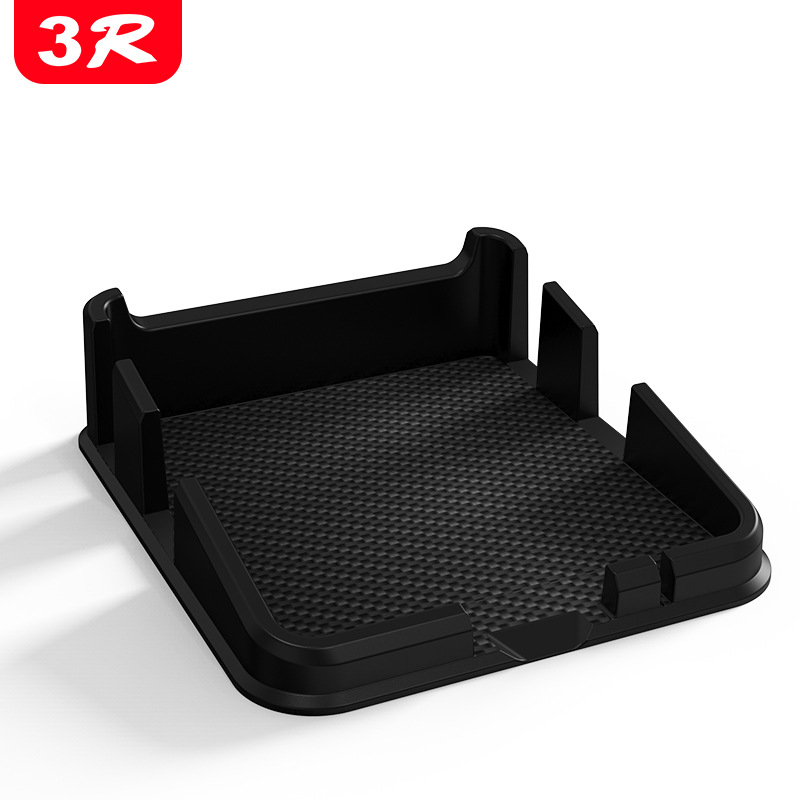 Silikoninė anti-slip pagalvėlė automobilio raktams ir telefonui – Prekės ženklas 3R, Logotipo spausdinimas, Silikoninė medžiaga, Licencijuojama privataus ženklo žymė