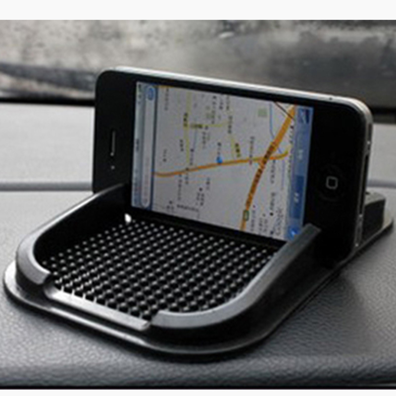 Silikoninis automobilio anti-slid kilimėlis su navigacijos laikikliu, vienas kortelių skyrius, pritaikomas logotipas