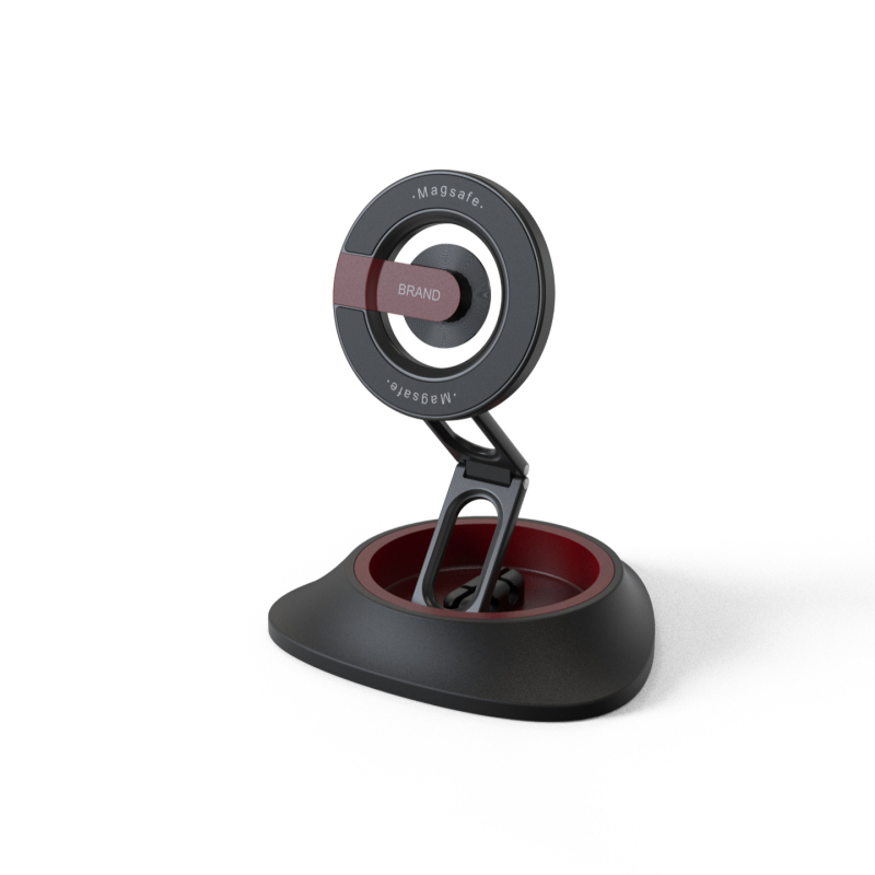 Държач за телефон за табло на автомобил — сгъваем, магнитен, въртящ се, залепващ