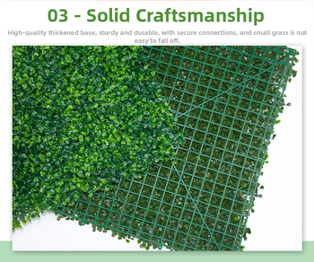 Τεχνητό διακοσμητικό πάνελ τοίχου από πλαστικό χλοοτάπητα, ύψος 4 εκ, μάρκα Hongyu, κωδικός υλικού 1957600458, διαδικασία Άλλο