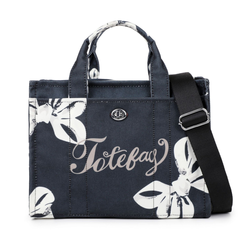 Cherry print vászon tote táska, városi egyszerű stílus, zipzáras zárás, polietilén bélés, nyár 2025 megjelenés