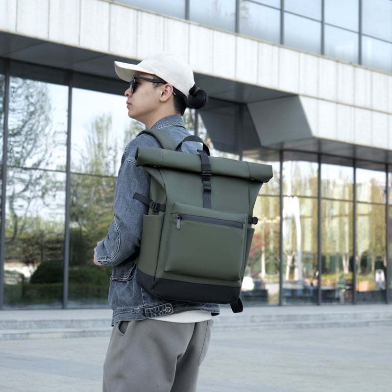 PICANO раница за бизнес пътувания, водоустойчива мембранна раница в стил улична мода, капацитет 20-35 л, унисекс, презрамки с въздушна възглавница