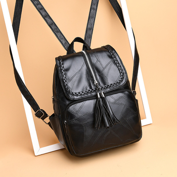 Mai Baili PU δερμάτινο γυναικείο σακίδιο σε ρετρό στυλ Ευρώπη-Αμερική, τρισδιάστατο καθημερινό σακίδιο με φερμουάρ, μαλακή επένδυση, αδιάβροχο και ανθεκτικό