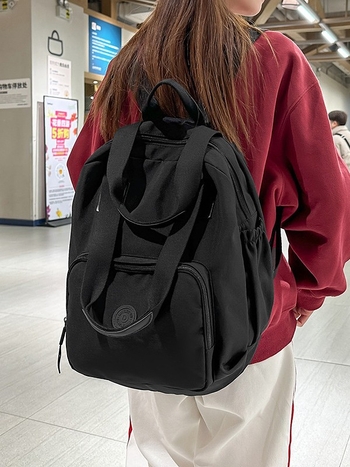 Раница за пътуване, унисекс дизайн, найлонова материя, капацитет 20–35 л, пролет 2025 издание, намалява натоварването