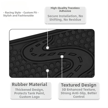 Антихлъзгащ страничен стикер за горивен резервоар на мотоциклет за Yamaha Tracer 9/Tracer 9GT 2025