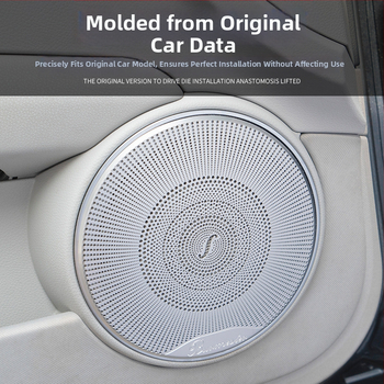 Mercedes-Benz W204 C-Class εσωτερικό κάλυμμα ηχείου Berlin Sound, διακοσμητικό αυτοκόλλητο ήχου, ανοξείδωτο ατσάλι, χωρίς λογότυπο, χωρίς παραμετροποίηση