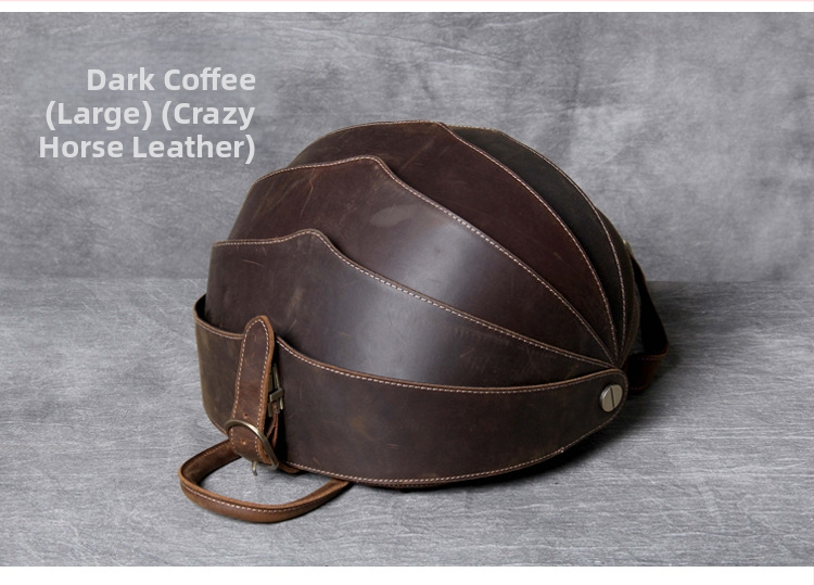 Rucsac din piele naturală – strat superior, unisex, stil retro, capacitate sub 20 L, deschidere cu cataramă Draasher