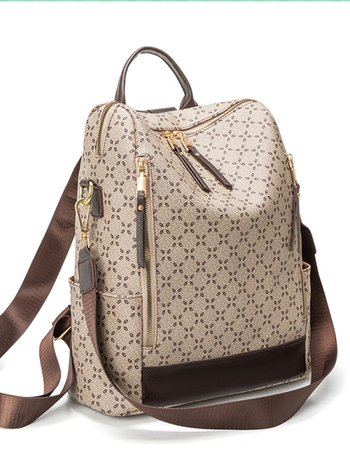 Γυναικεία τσάντα πλάτης από PVC, αντικλοπτική, μεγάλη χωρητικότητα, κλείσιμο με φερμουάρ, αδιάβροχη