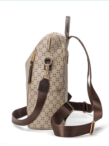 Γυναικεία τσάντα πλάτης από PVC, αντικλοπτική, μεγάλη χωρητικότητα, κλείσιμο με φερμουάρ, αδιάβροχη