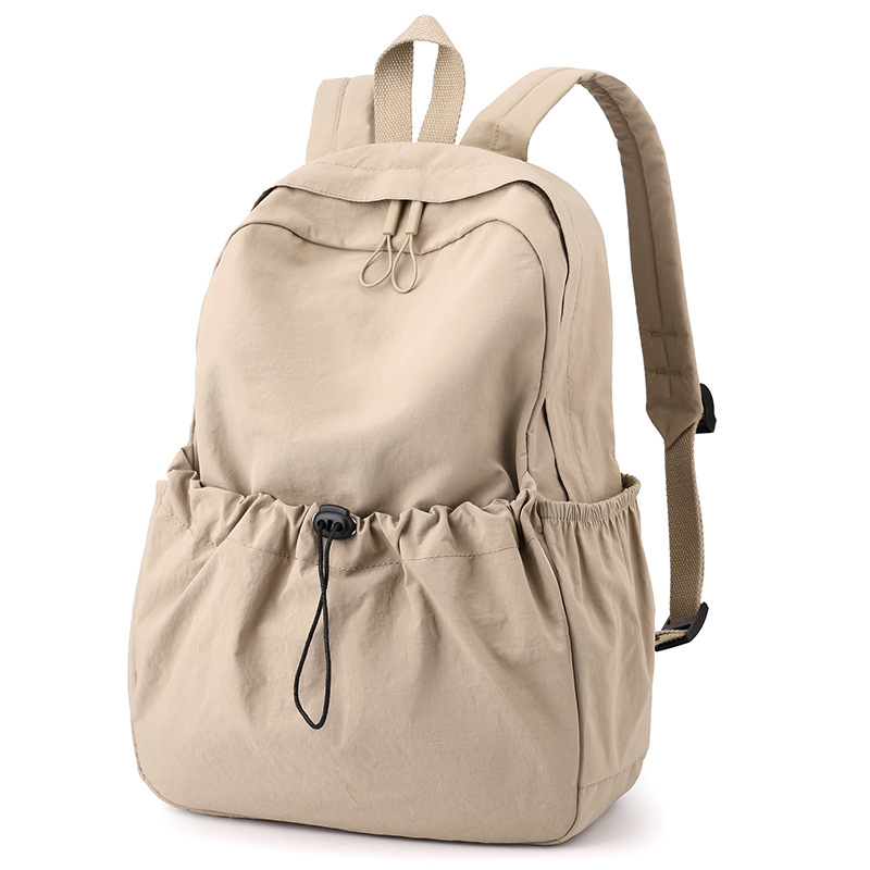 Női hátizsák városi egyszerű stílussal, nagy kapacitású; anyag nylon, bélés poliészter, cipzáras zárás, zseb laptop számára, mindennapi használatra és utazásokhoz