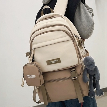 Dicaluo раница от нейлон, водоустойчива, капацитет под 20 л, с извити презрамки, модел с букви