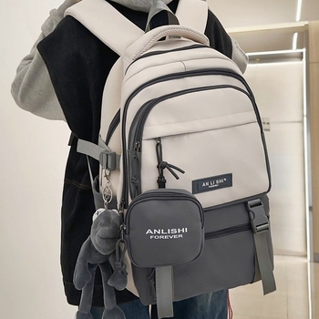 Σακίδιο Dicaluo από νάιλον, αδιάβροχο, χωρητικότητα κάτω από 20 λίτρα, με καμπύλες τιράντες ώμου, μοντέλο με γράμματα