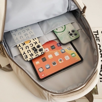 Σακίδιο Dicaluo από νάιλον, αδιάβροχο, χωρητικότητα κάτω από 20 λίτρα, με καμπύλες τιράντες ώμου, μοντέλο με γράμματα