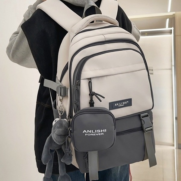 Dicaluo раница от нейлон, водоустойчива, капацитет под 20 л, с извити презрамки, модел с букви