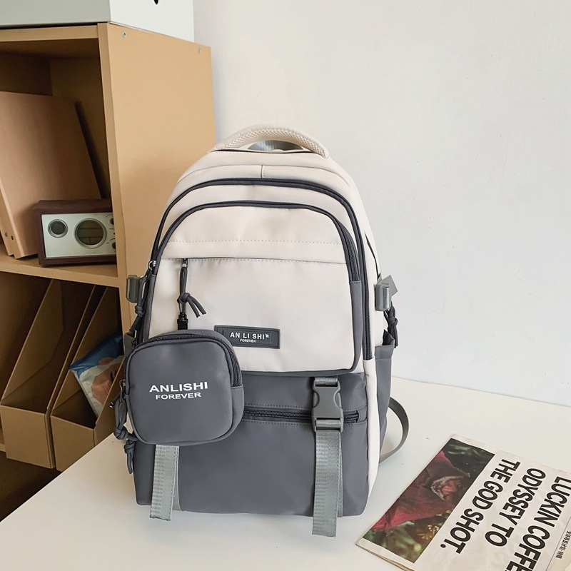 Dicaluo раница от нейлон, водоустойчива, капацитет под 20 л, с извити презрамки, модел с букви