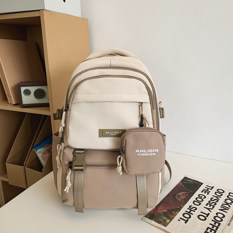 Dicaluo раница от нейлон, водоустойчива, капацитет под 20 л, с извити презрамки, модел с букви