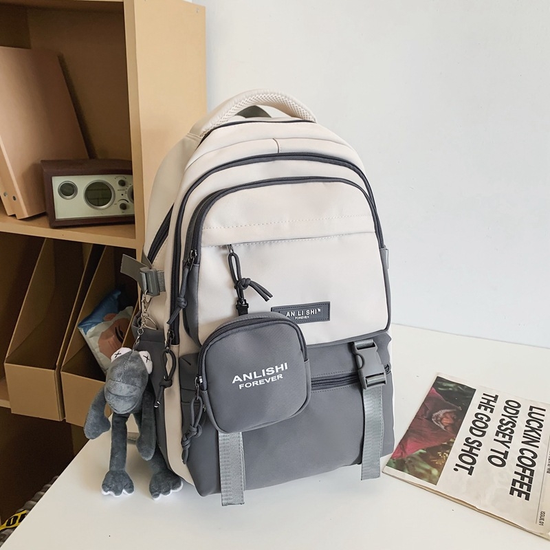 Dicaluo раница от нейлон, водоустойчива, капацитет под 20 л, с извити презрамки, модел с букви