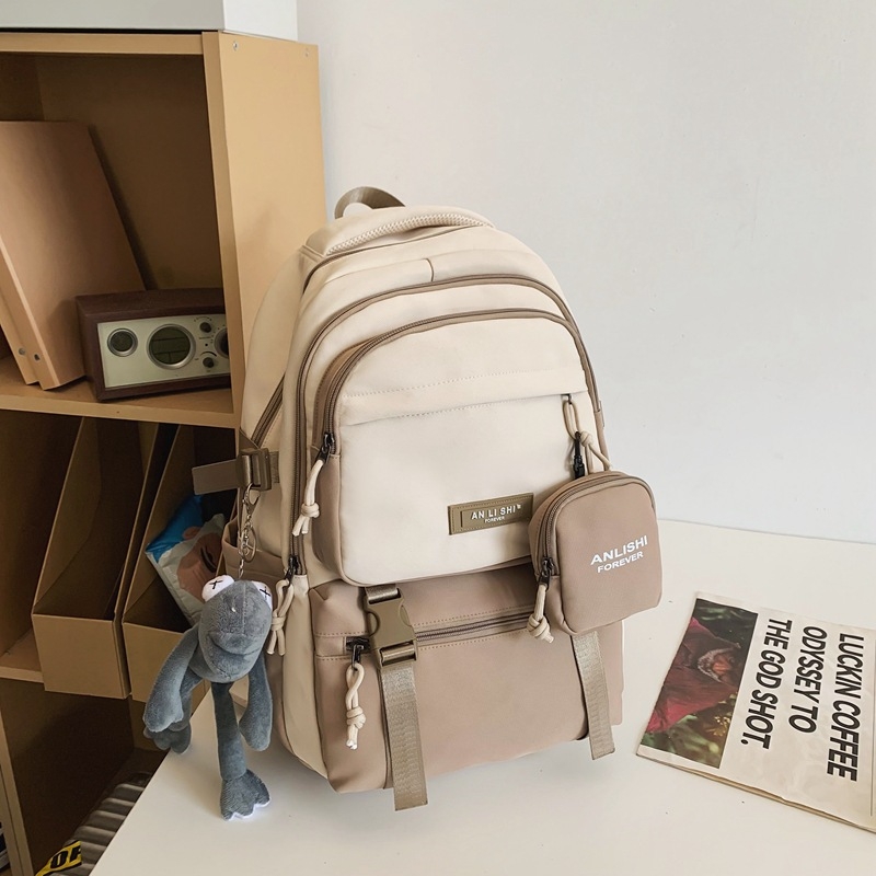 Dicaluo раница от нейлон, водоустойчива, капацитет под 20 л, с извити презрамки, модел с букви