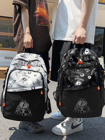 Barron νάιλον σακίδιο πλάτης, κάτω από 20 λίτρα, street-trend στυλ, μοτίβο anime καρτούν
