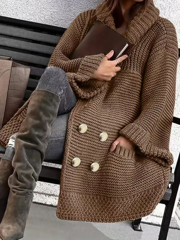 Női kardigán-palton, 95% poliészter, nyitott gallér, hosszú ujjú, közepes hosszúságú