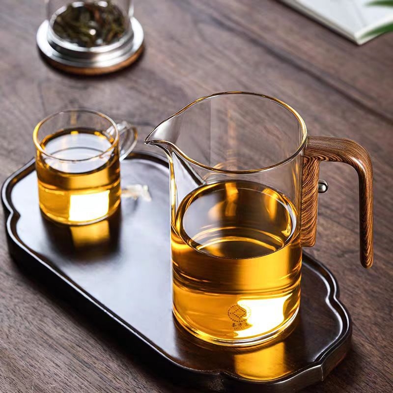 Γυάλινη τσαγιέρα με πιεστό φίλτρο για τσάι, 600–800 ml, χειροποίητη, ανθεκτική στη θερμότητα, προσαρμόσιμη