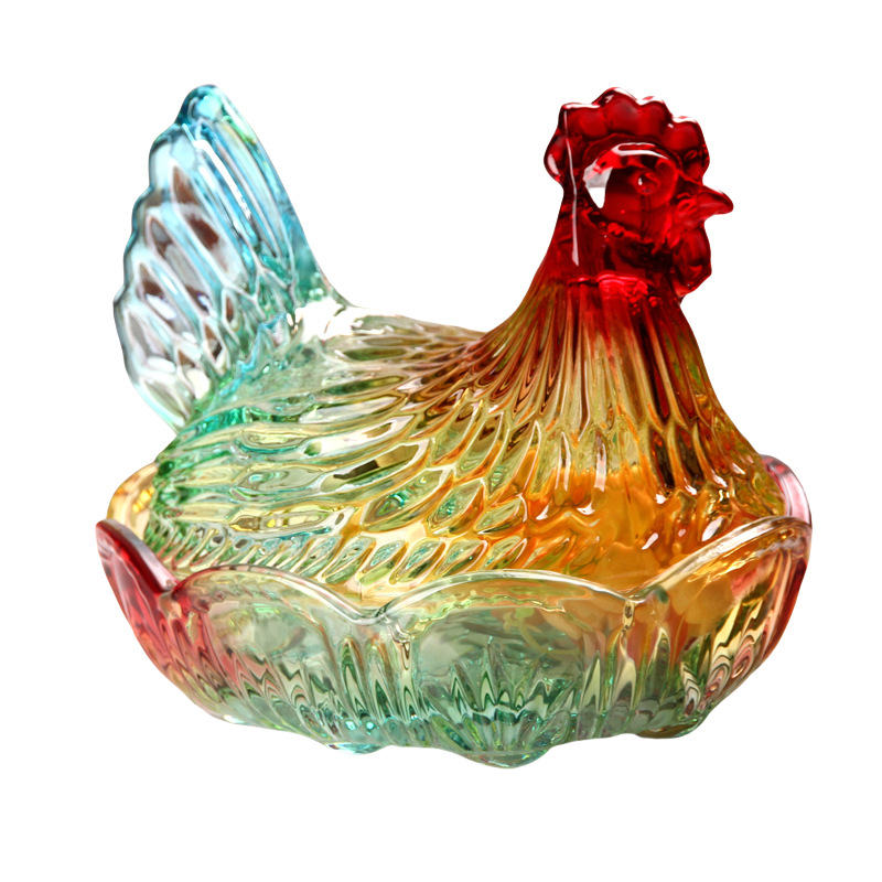 Stiklo vaisių lėkštė, kinietiško stiliaus, prekės ženklas Flavinmci/flavinz, išleista 2021 m. vasarą, pirmosios klasės kokybės