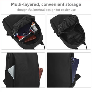 Ανδρικό μίνι σακίδιο, Oxford ύφασμα, αδιάβροχο, χωρητικότητα κάτω από 20 L, στυλ δρόμου