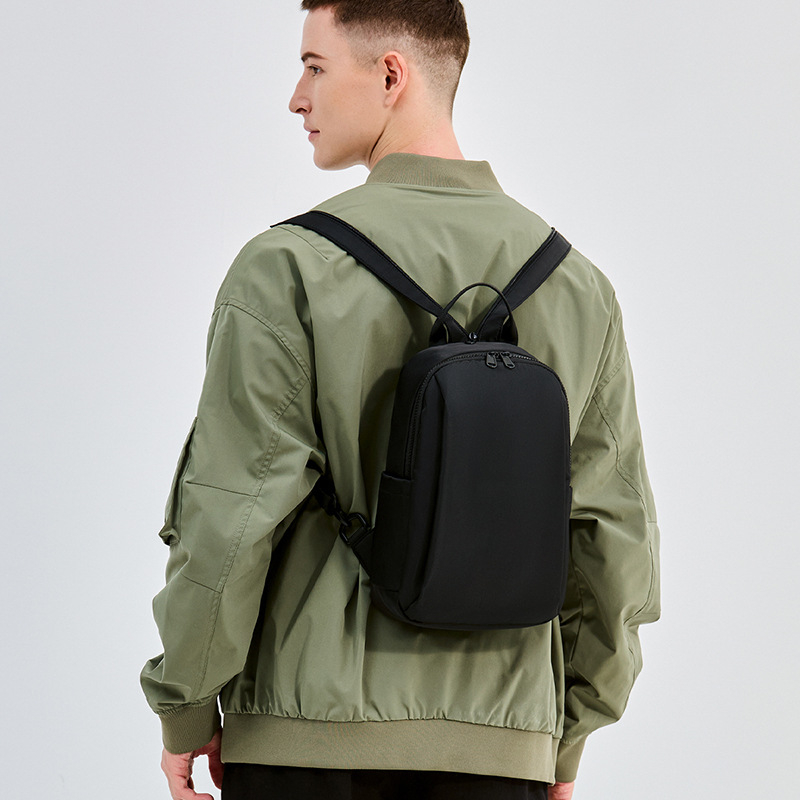 Férfi mini hátizsák, Oxford anyag, vízálló, kapacitás 20 L alatt, utcai trend stílus