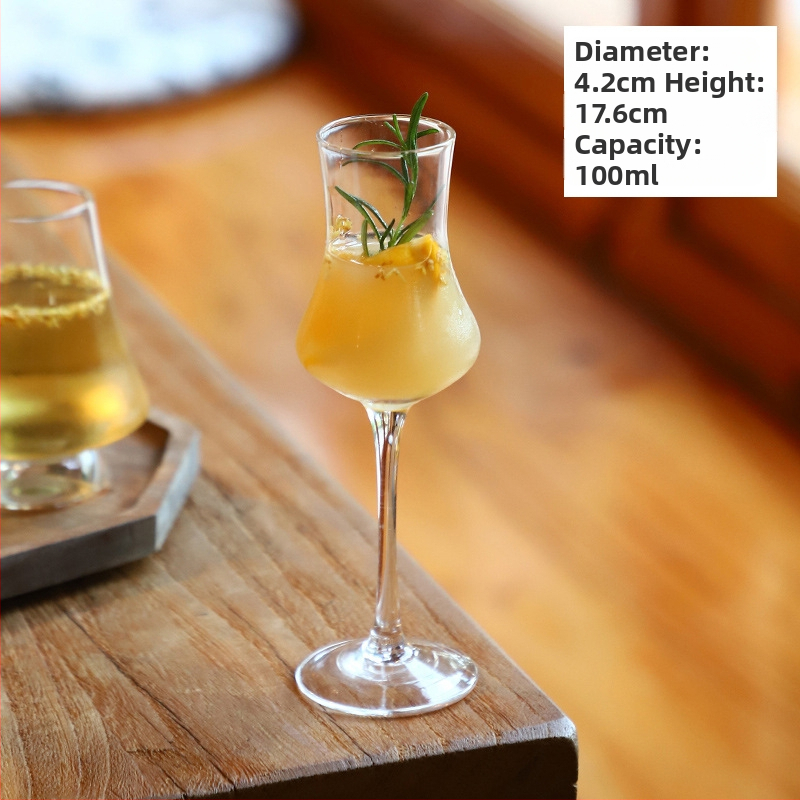 Чаша за чай - стъклена, новокитайски стил, еднослойна, шестчленен комплект, печат на лого наличен