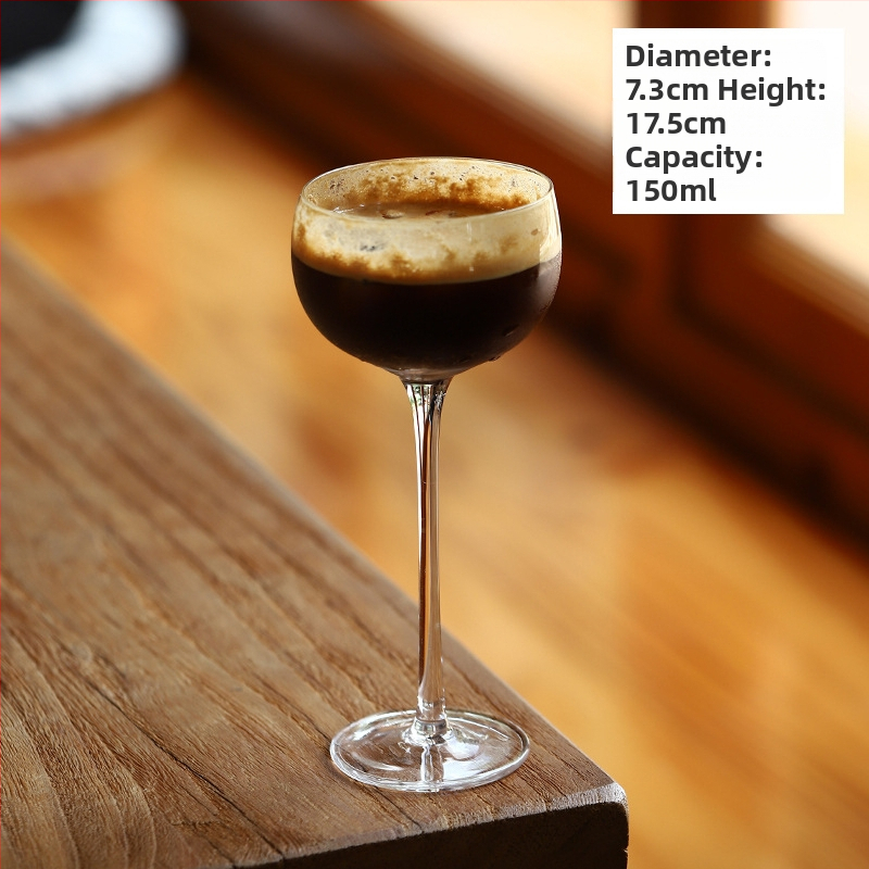 Чаша за чай - стъклена, новокитайски стил, еднослойна, шестчленен комплект, печат на лого наличен