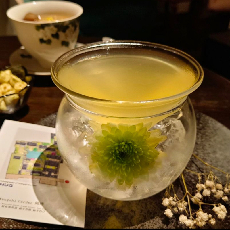 Чаша за чай - стъклена, новокитайски стил, еднослойна, шестчленен комплект, печат на лого наличен