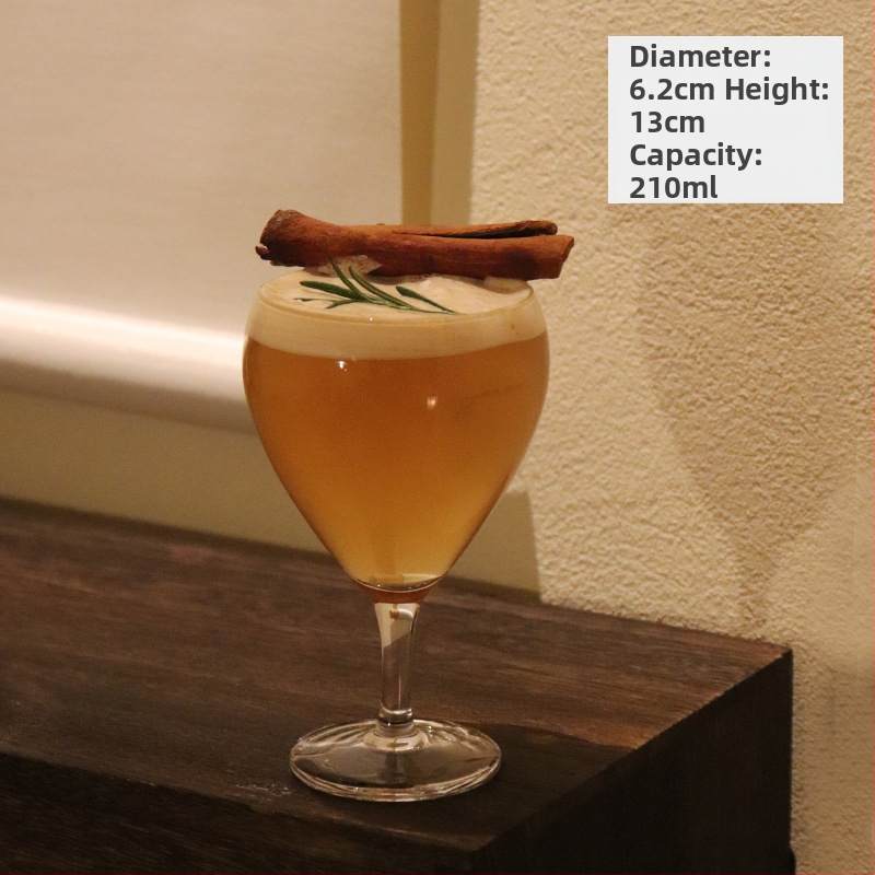 Чаша за чай - стъклена, новокитайски стил, еднослойна, шестчленен комплект, печат на лого наличен