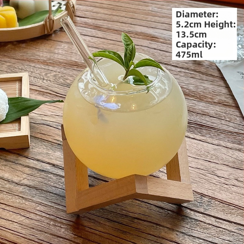 Чаша за чай - стъклена, новокитайски стил, еднослойна, шестчленен комплект, печат на лого наличен