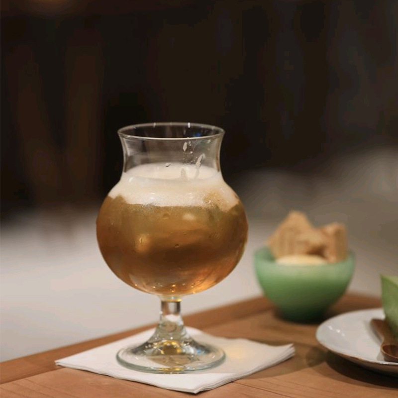 Чаша за чай - стъклена, новокитайски стил, еднослойна, шестчленен комплект, печат на лого наличен