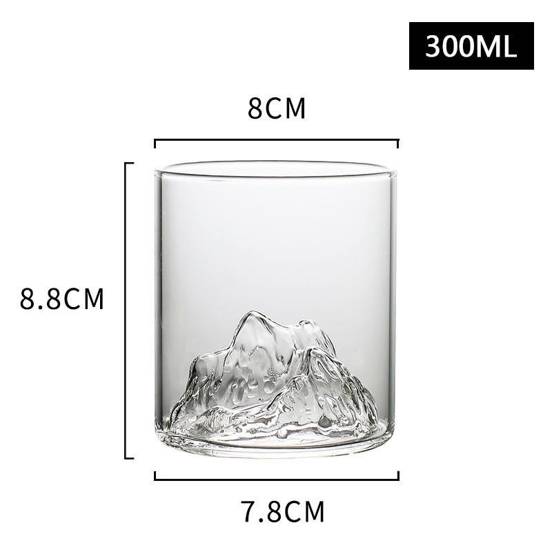 Чаша за чай - стъклена, новокитайски стил, еднослойна, шестчленен комплект, печат на лого наличен