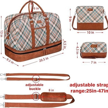 PLYMEE LGLB26 Τσάντα ταξιδιού — καμβάς, χωρητικότητα 20–35L, άνοιγμα με φερμουάρ, εσωτερική θήκη με φερμουάρ, unisex