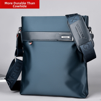 Prince Bird Oxford vīriešu plecu soma – vertikāla kvadrāta forma, rāvējslēdzējs, iekšējās kabatas (ar rāvējslēdzēju, telefona kabata, ID kabata), piemērota 8 collu klēpjdatoram