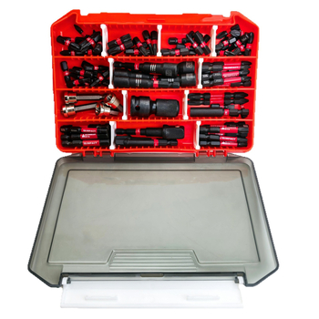 IRONMAN 99‑частен комплект битове с удароустойчива S2 стомана: шестограмен, кръстовиден, плосък и Torx