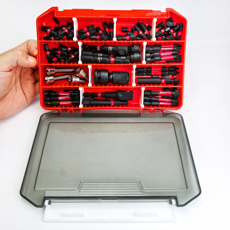 IRONMAN 99‑частен комплект битове с удароустойчива S2 стомана: шестограмен, кръстовиден, плосък и Torx