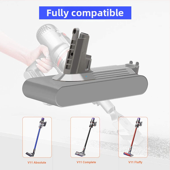 Батерия за Dyson V11 серия безжична прахосмукачка, 25.2V литиева батерия