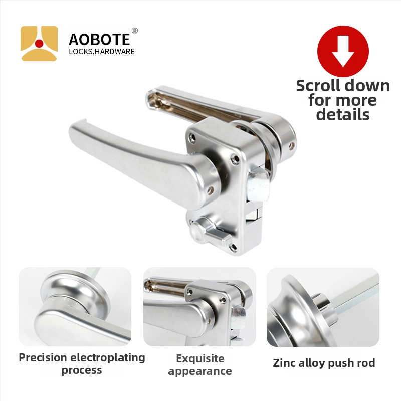 Брава за врата на караванска тоалетна A18, марка AOBOTE, цинкова сплав/ABS, модерен минималистичен стил