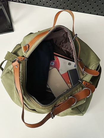 Ρετρό Καμβά Τσάντα Ταξιδιού, 20-35L, Unisex, Διαπνέουσα, Αδιάβροχη, Επεκτάσιμη