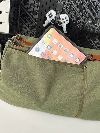 Ρετρό Καμβά Τσάντα Ταξιδιού, 20-35L, Unisex, Διαπνέουσα, Αδιάβροχη, Επεκτάσιμη