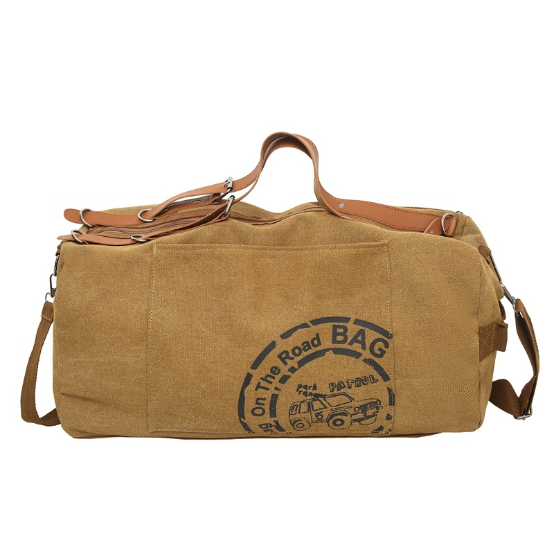 Retro vászon utazótáska, 20–35L, uniszex, lélegző, vízálló, bővíthető