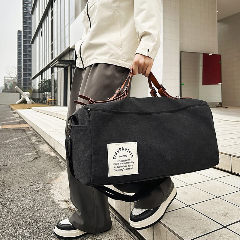 Vállon átvethető utazótáska, 20–35L, vászon, lélegző, vízálló, ultra-könnyű, kopásálló, gerincvédővel, uniszex, szabadidős utazásokhoz