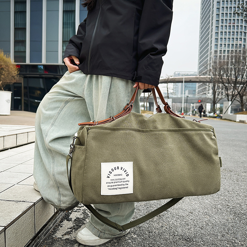 Vállon átvethető utazótáska, 20–35L, vászon, lélegző, vízálló, ultra-könnyű, kopásálló, gerincvédővel, uniszex, szabadidős utazásokhoz