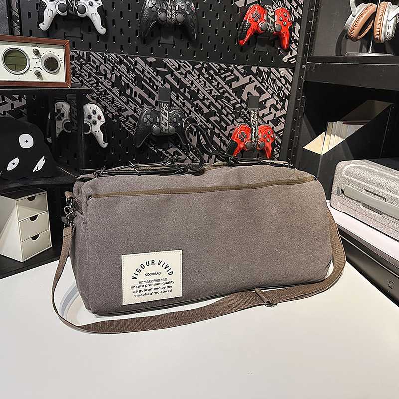 Vállon átvethető utazótáska, 20–35L, vászon, lélegző, vízálló, ultra-könnyű, kopásálló, gerincvédővel, uniszex, szabadidős utazásokhoz